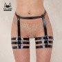 PU Leather Woman Thigh Bondage Suspenders Sword Belt Gothic Thigh Harness Waistband Belt Erotic Stockings Fashion