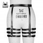 PU Leather Woman Thigh Bondage Suspenders Sword Belt Gothic Thigh Harness Waistband Belt Erotic Stockings Fashion