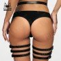 PU Leather Woman Thigh Bondage Suspenders Sword Belt Gothic Thigh Harness Waistband Belt Erotic Stockings Fashion