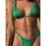 Zrtak Lace Bikinis String Swimsuit Long Strap Swimwear Women Bathing Suit Summer Beachwear Print Bandage Bikini Set 2022