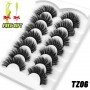Lashes 5/7 Pairs Eyelashes Faux Mink Eyelashes Long Lasting Fluffy Mink Lashes Dramatic Volume lashes