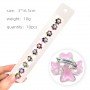 10pcs Small Flower Buckle Hair Clips Hairpins for Women Girls Fashion DIY Hair Styles Holder Hair Pins Claws Hair Accessories