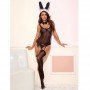 Bunny Cosplay Black Hot Mesh Costume for Women
