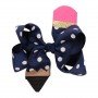 New Back To School Bow Large Hair Ribbon Hair Clips for Girls Glitter Printed Cheer Bows Hairgrips Hairpin Student Kids Headwear