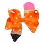 New Back To School Bow Large Hair Ribbon Hair Clips for Girls Glitter Printed Cheer Bows Hairgrips Hairpin Student Kids Headwear