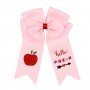 New Back To School Bow Large Hair Ribbon Hair Clips for Girls Glitter Printed Cheer Bows Hairgrips Hairpin Student Kids Headwear